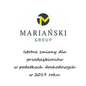 Istotne zmiany dla przedsiębiorców  w ustawach podatkowych od stycznia 2019 - szkolenie