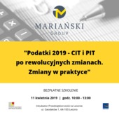 Zmiany w podatkach - bezpłatne szkolenie 