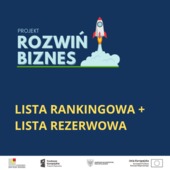 Ostateczna lista rankingowa oraz lista rezerwowa - projekt 