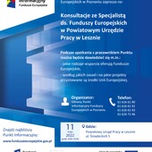 Bezpłatne konsultacje ze specjalistą ds. Funduszy Europejskich 