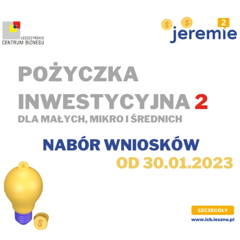 Nabór wniosków na Pożyczkę Inwestycyjną 2