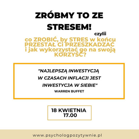 Zróbmy to ze stresem! Czyli co zrobić, by stres w końcu przestał Ci przeszkadzać 