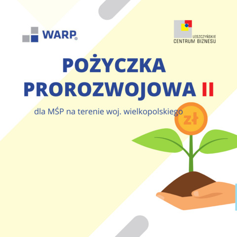 Pożyczka prorozwojowa II dla Twojej firmy
