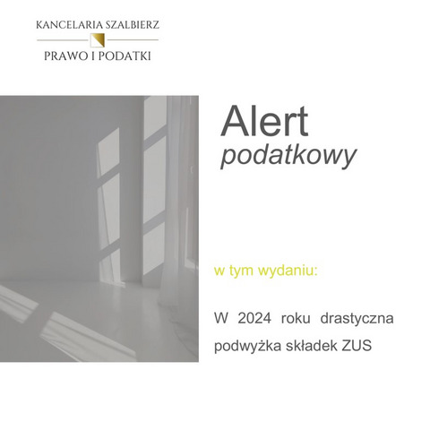 Nowy alert podatkowy 