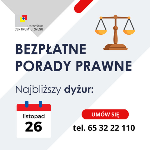 Bezpłatne porady prawne w listopadzie