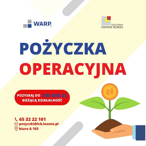 Pożyczka operacyjna - pozyskaj środki na bieżącą działalność 