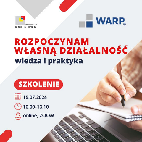 Bezpłatne szkolenie online WARP